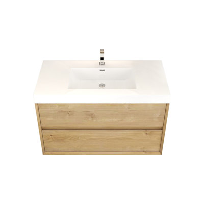 Ensemble de meuble-lavabo simple mural 42 po