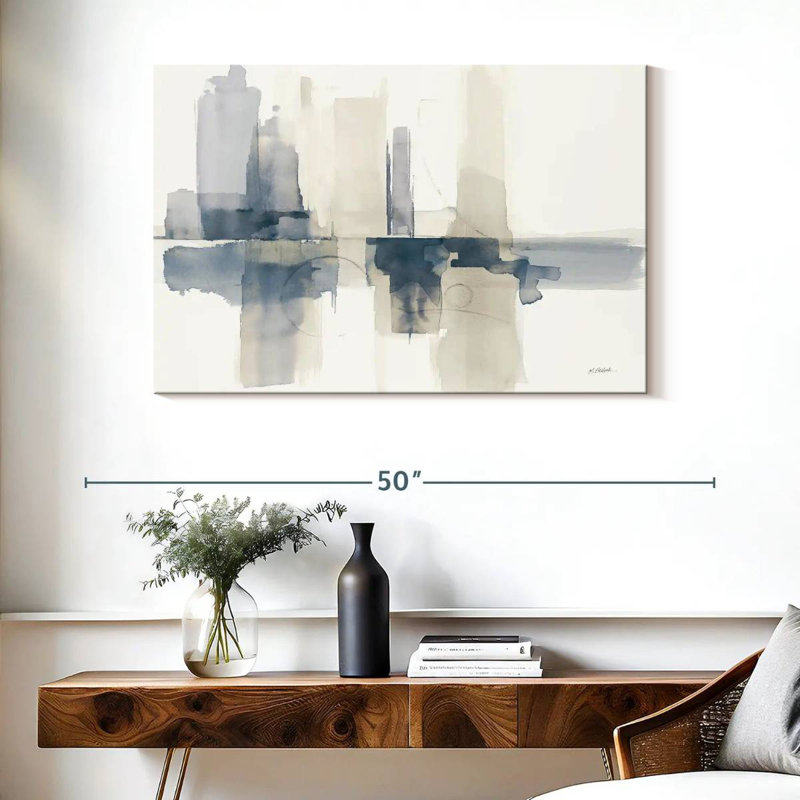 Avery Improvisation Navy, 26" H x 39" W