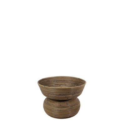 Quinn Round Rattan Vase
