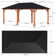 Hadley 10FT. X 10FT.Outdoor Patio Cedar Wood Frame Gazebo With Galvanized Steel Hardtop Single Roof Pavilion