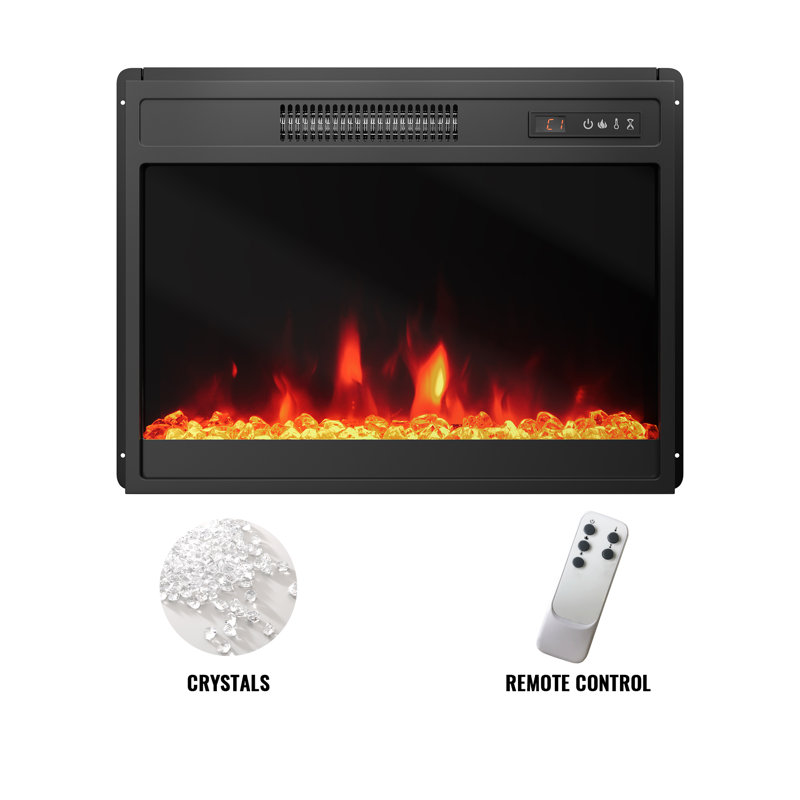 23" Recessed Electric Fireplace with Remote & Keypad Control