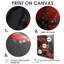 Monochromes gelés rouges et noirs fleurs d'hiver II - impression d'art mural fleurs-92482420-198348161