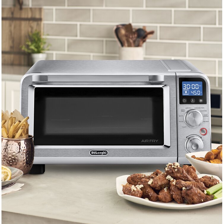  De'Longhi EO241264M 10-in-1 Digital AirFryer ,True Convection  Toaster Oven with internal light, Grills, Broils, Bakes, Roasts, Reheats,  preset for Cookie & Pizza, 1800-Watts, Stainless Steel, XL 24L : Everything  Else