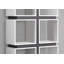 Bibliothèque, bibliothèque, étagère, 5 niveaux, H 71 po, bureau, chambre à coucher, stratifié gris et blanc, contemporain, moderne