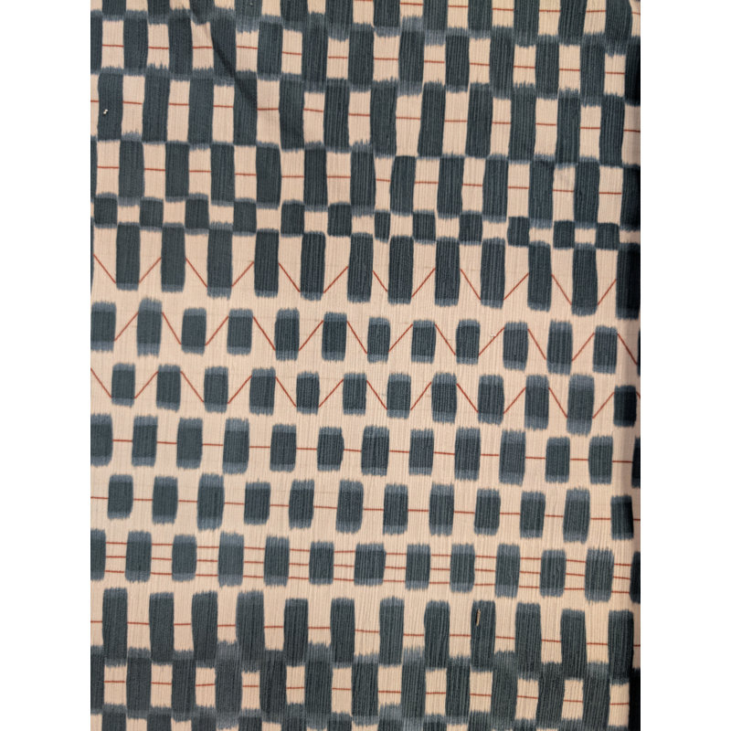 Coussin décoratif géométrique, Bleu, Plumes, Rectangle H 12 po x l 21 po