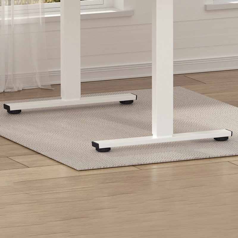 Electric Standing Desk, Beige/Black