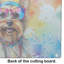 Yorkshire Terrier Hippie Dawg Glass Cutting Board Large