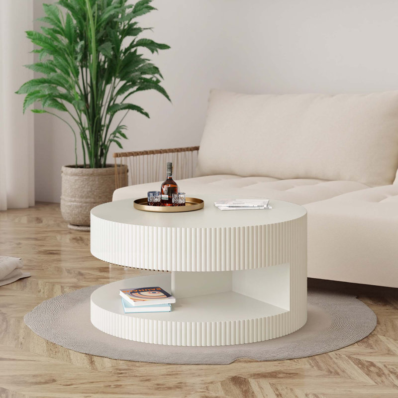 Table basse 31,5 po, Blanc
