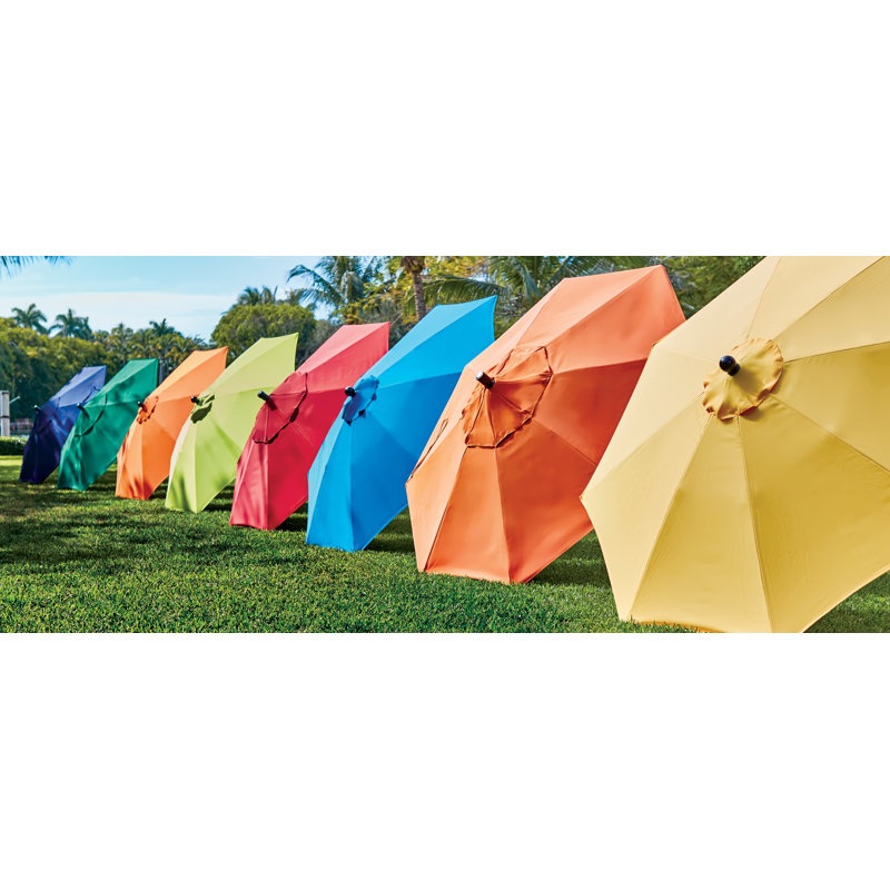Parasol 9" Market, Terra Cotta, Black