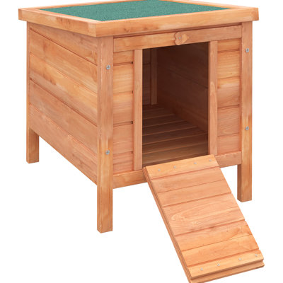 Versatile Wooden Pet Hutch For Various Small Animals With Weatherproof Roof