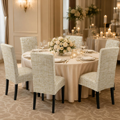 Ensemble de 6 housses de chaise de salle à manger Parsons