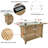 K&K 43" Propane Gas Fire Pit Table, With Glass Wind Guard For Outside Patio Deck Garden Backyard-114195206