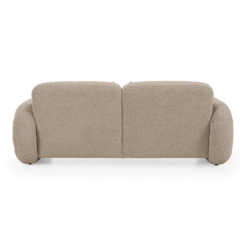 Ranlo - Canapé moderne en tissu beige et blanc