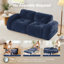 Ensemble de canapés luxueux en velours, design moderne, pour les salons