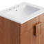 Meuble-lavabo autoportant simple 23 po avec plateau en céramique Modway Miles-92590953