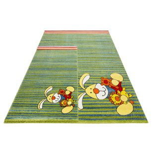Semmel Bunny Green Area Rug