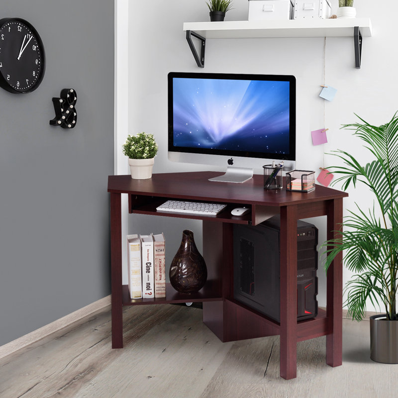 Gulnanj Corner Computer Desk, Brown