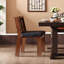 Chaise de salle à manger rétro exquise noire et brune