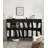 Oak Mid Century Modern Vertical Divider Bookcase