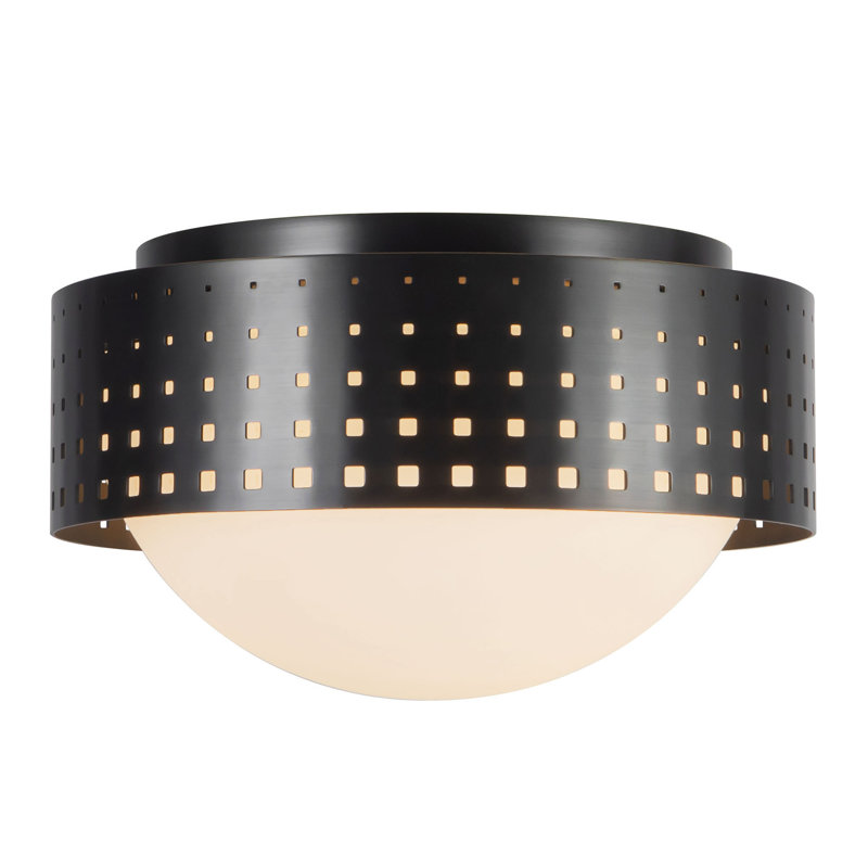 Astoria 10-in Black Flush Mount, Oil Rubbed Bronze