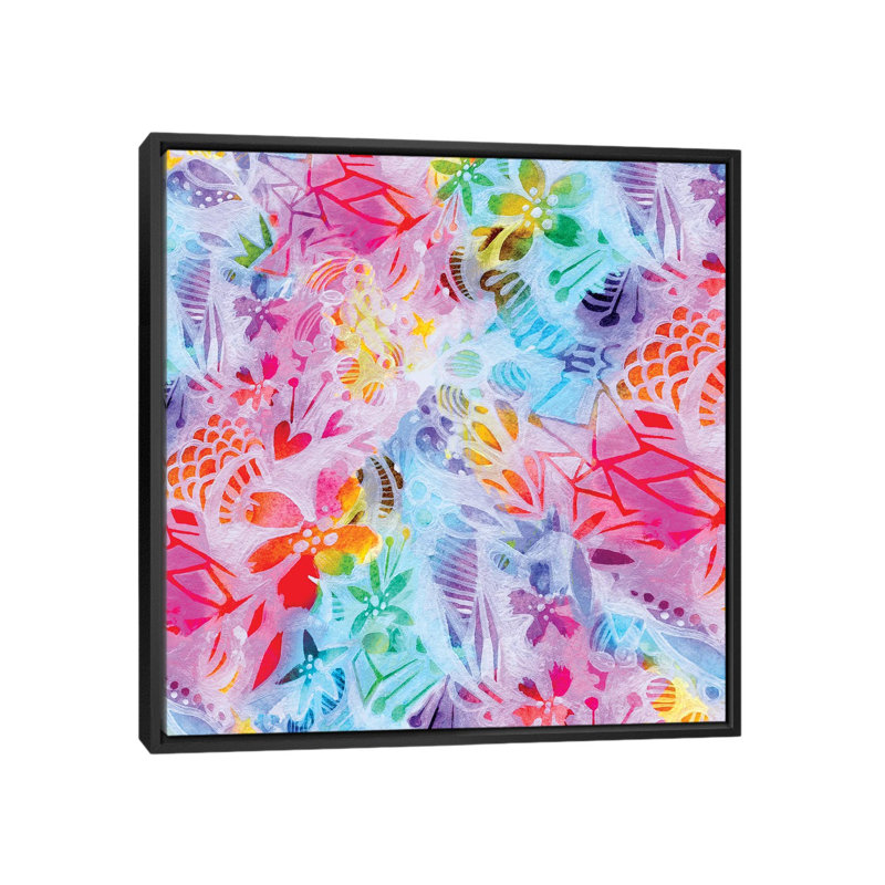 «Magic», impression sur toile tendue, H 18 po x l 18 po x P 1,5 po, Toile encadrée noire, Pas de tapis