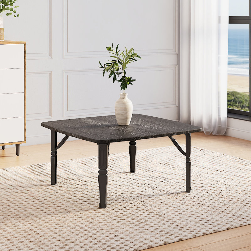 Arzuaga Dining Table, Black, Black, 35cm H x 70cm L x 70cm W