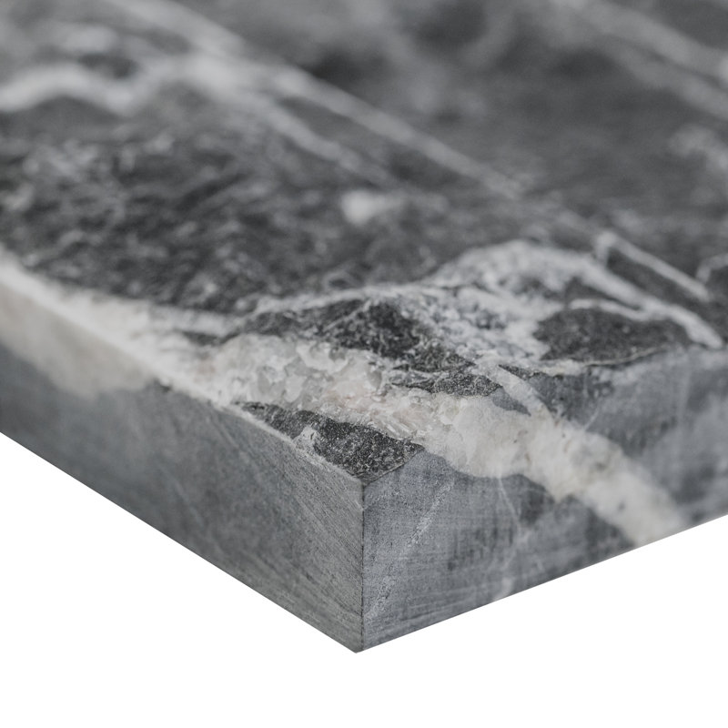 Stonecrest 6 in. x 24 in. Split Face Natural Stone Ledger Panel Wall Tile, Cavern Oscuro