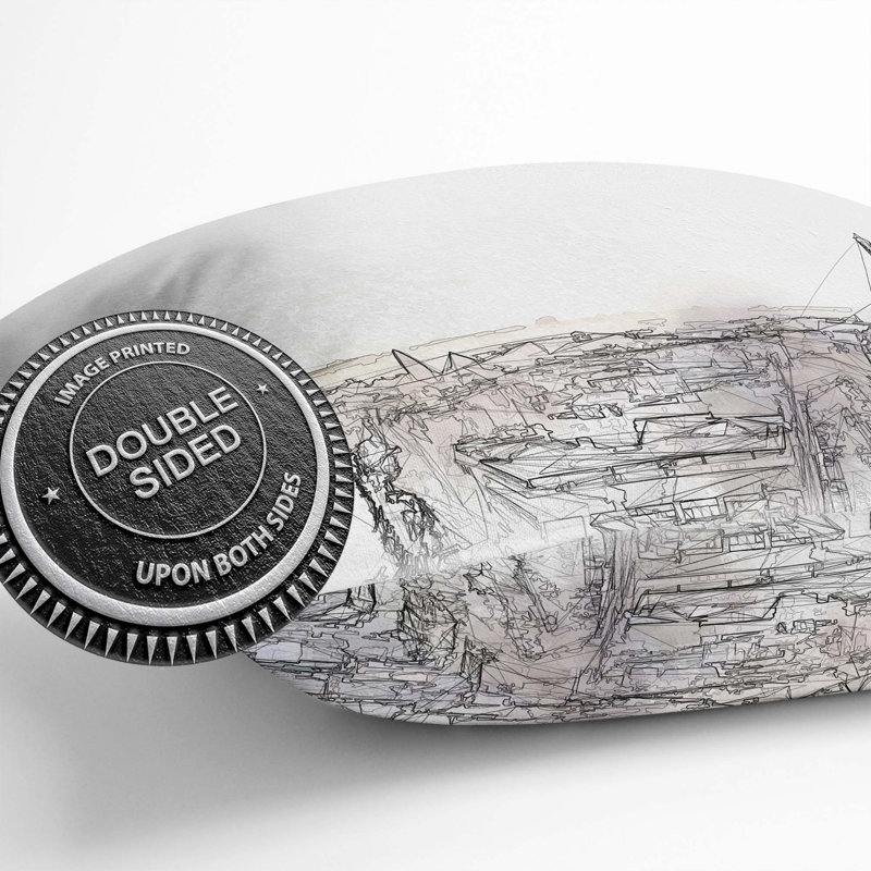 Square Cushion, 40cm H x 40cm W x 15cm D