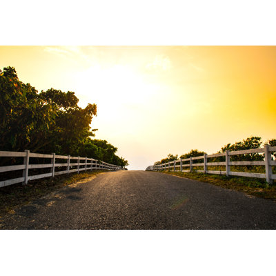 White Fence by Ananaline - Wrapped Canvas Print