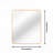 Metal Framed Square Bathrrom Mirror for Wall-1062226925