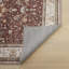 Traditional Red Washable/Stain Guarded Area Rug -673928708