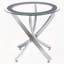 Ensemble de table basse et de table de bout chromée 3 pièces-1336137710
