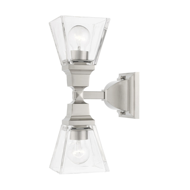 Anfrenee Flush Mounted Sconce, Brushed Nickel