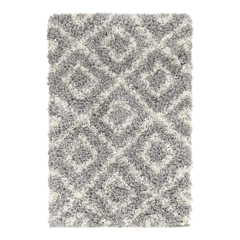 Tapis à poils longs gris Foundry Select, Rectangle 2 pi x 3 pi