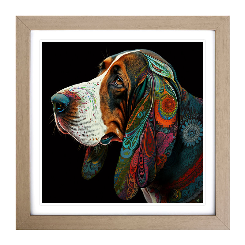 Single Picture Frame Print on Wood, Oak