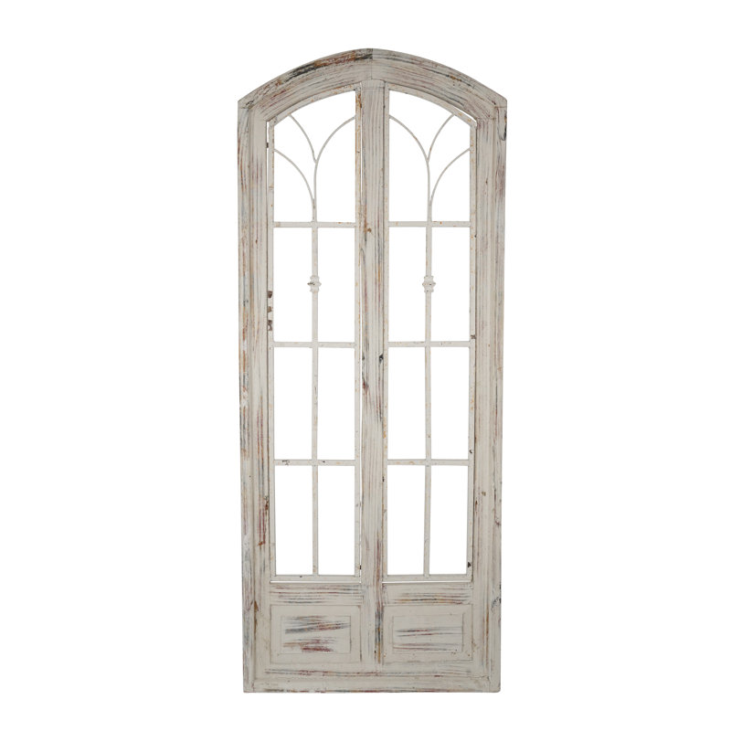 Décoration murale, H 60 po x l 24 po x P 1,5 po, Blanc usé