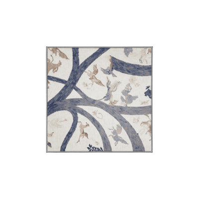 Tapis gris soyeux et moelleux