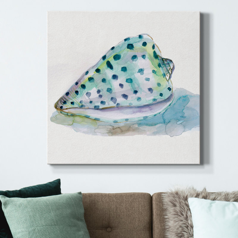 Malecon Shell IV - reproduction d'art sur toile tendue, H 32 po x l 32 po x P 1 po