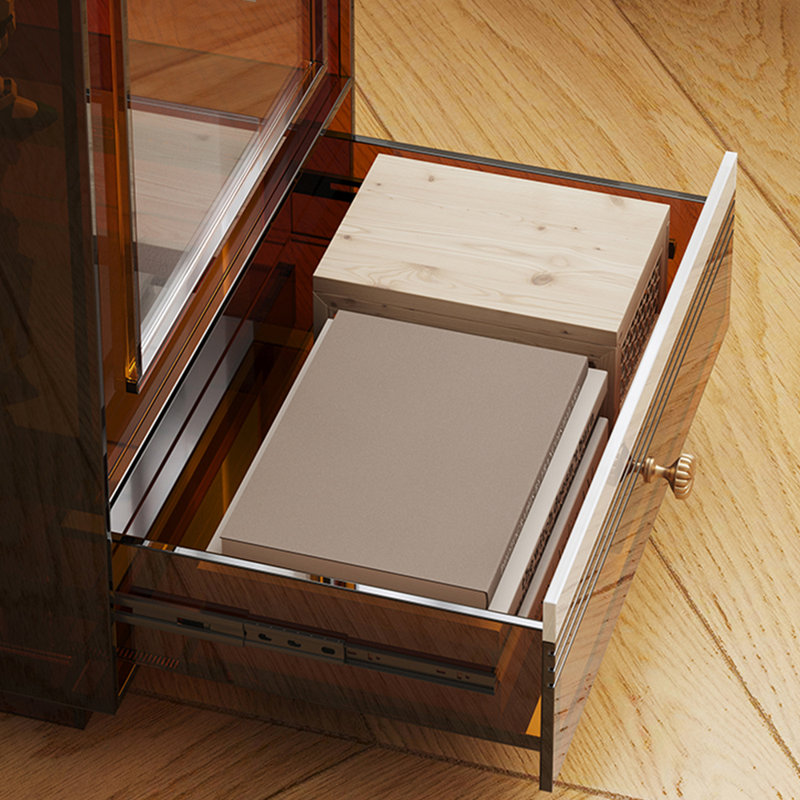 Bibliothèque légère de luxe American Style, Brun