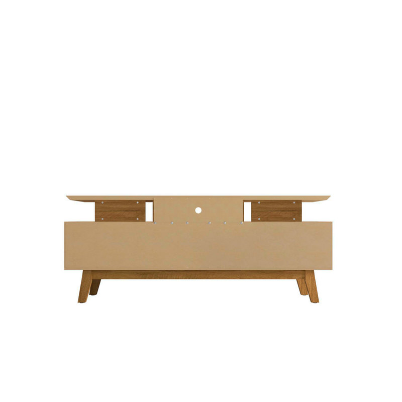 Meuble télé Yonkers, Blanc, H 25,79 po x l 62,99 po x P 14,76 po