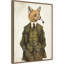 «The Vintage Stylish Fox» par Mike Koubou, reproduction d'art sur toile encadrée