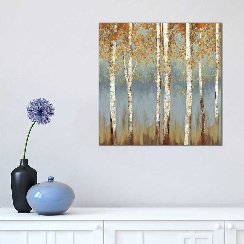 Falling Embers III by Allison Pearce - Wrapped Canvas Painting, 45.72 cm H x 45.72 cm W x 1.91 cm D