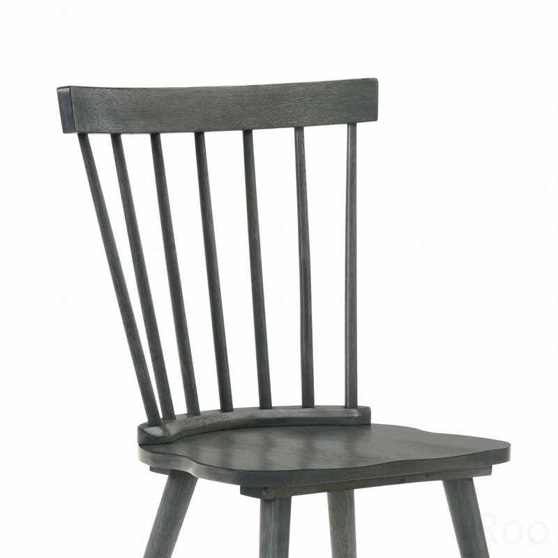 [Ensemble de 2] Chaises de ferme rustiques, chaises d'appoint en bois massif, Gris