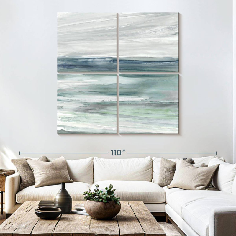 Ocean Tides, 74" H x 74" W