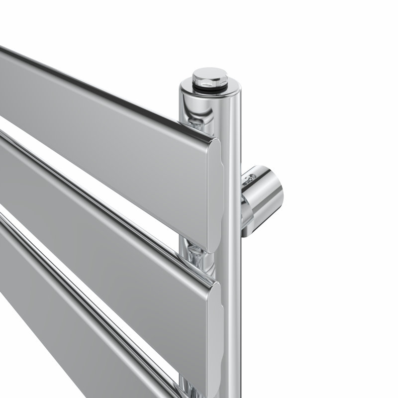 Flat Panel Towel Rail Heated Towel Rails, 120cm H x 60cm W x 6.2cm D, Chrome