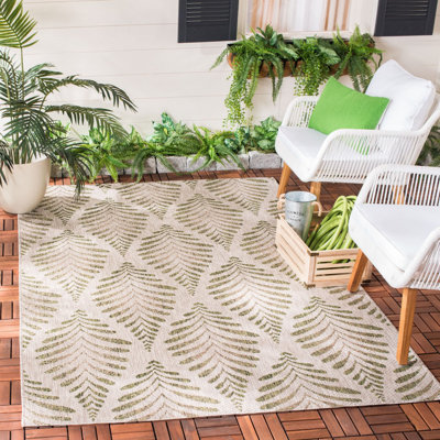 Lueck Performance Geometric Indoor/Outdoor Area Rug