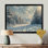 «White Gray Winter Road Into Forest II», art mural paysage d'hiver