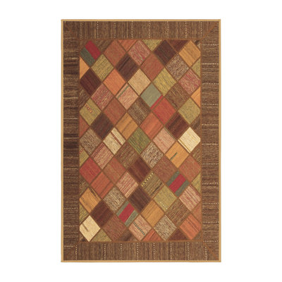 Washable Plaid Indoor Rug