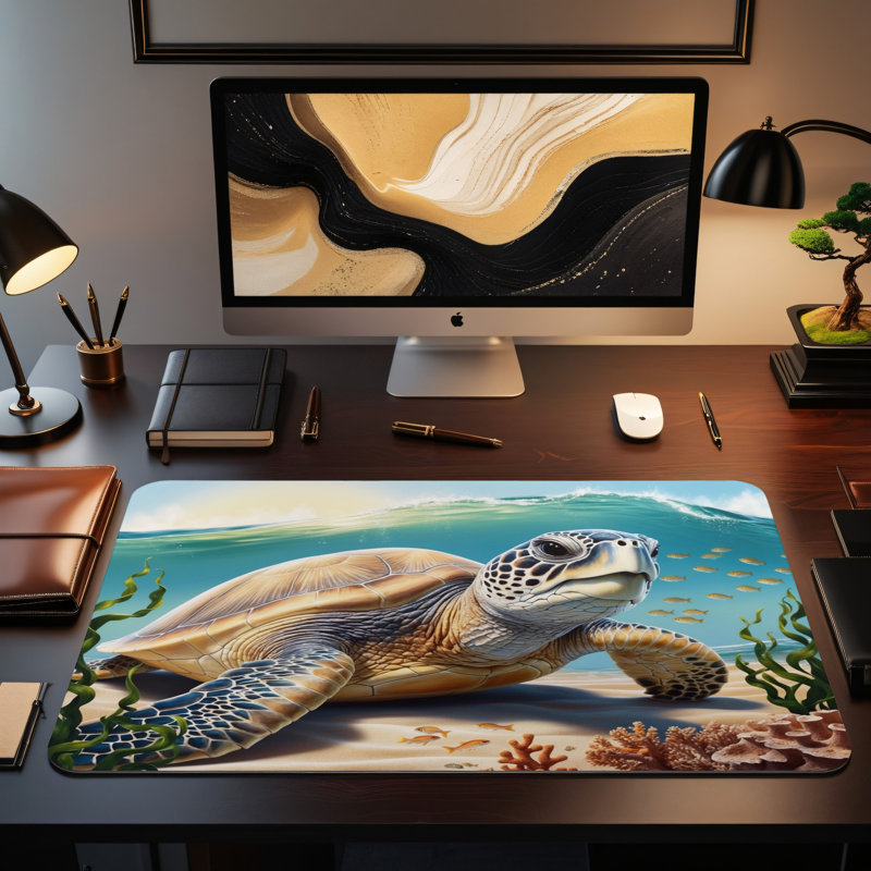 Polyester Desk Pad, 14.4x12.1