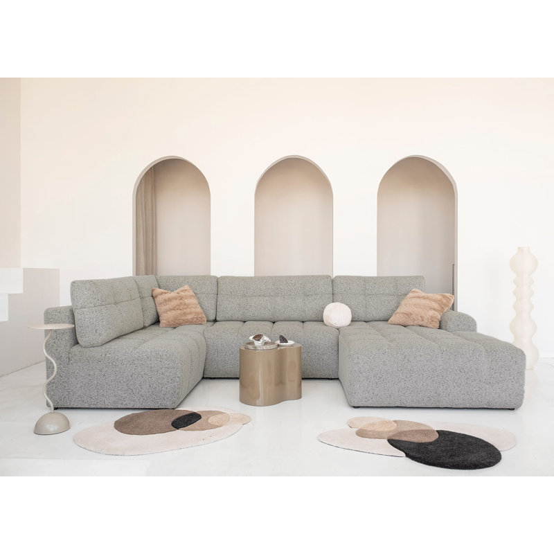 8 Seater Sofa Bed, Left -sided, in Grey